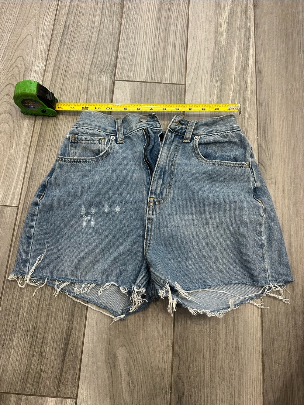 Fashion Nova Light Blue Distressed Denim Cutoff Shorts